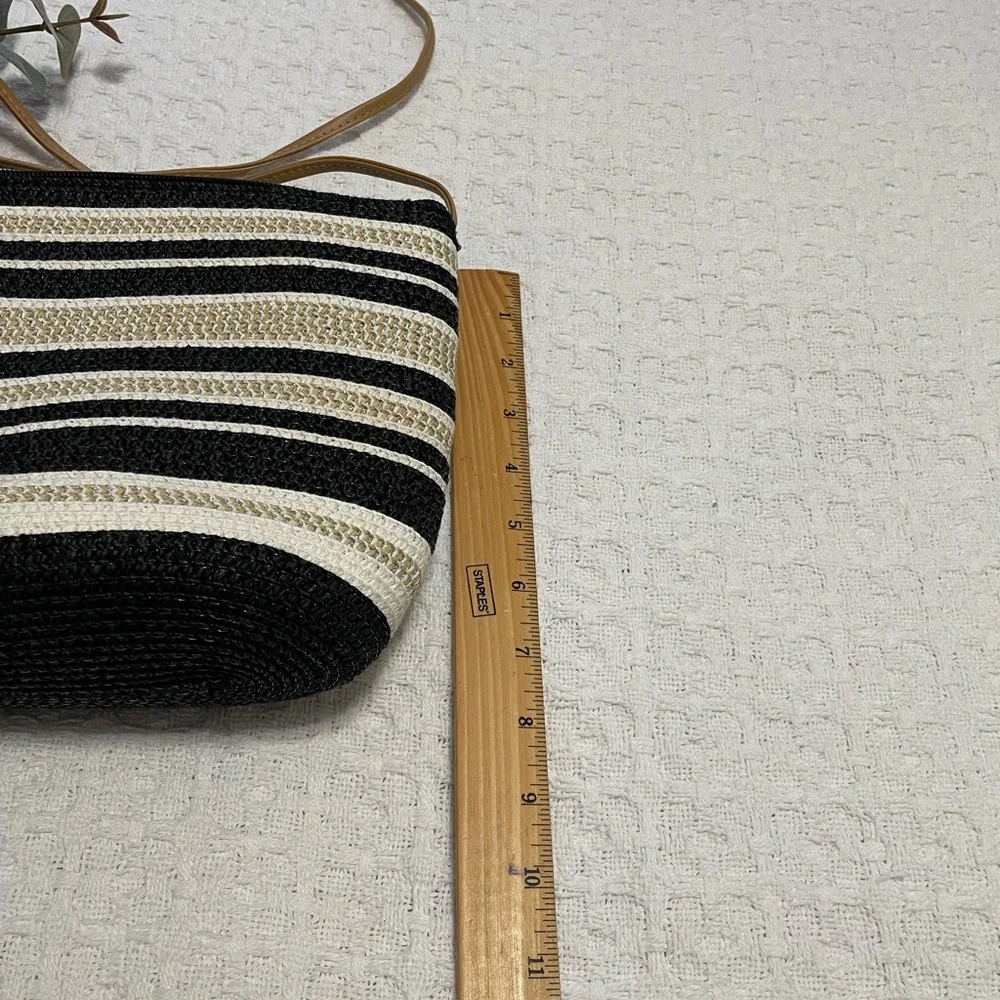 Striped‎ Black and Cream Women's Bag